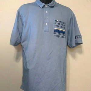 Travis Mathew Polo Short Sleeve Golf Striped Shirt